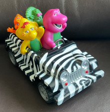 2007 LYONS BARNEY THE DINOSAUR PLASTIC SAFARI CAR