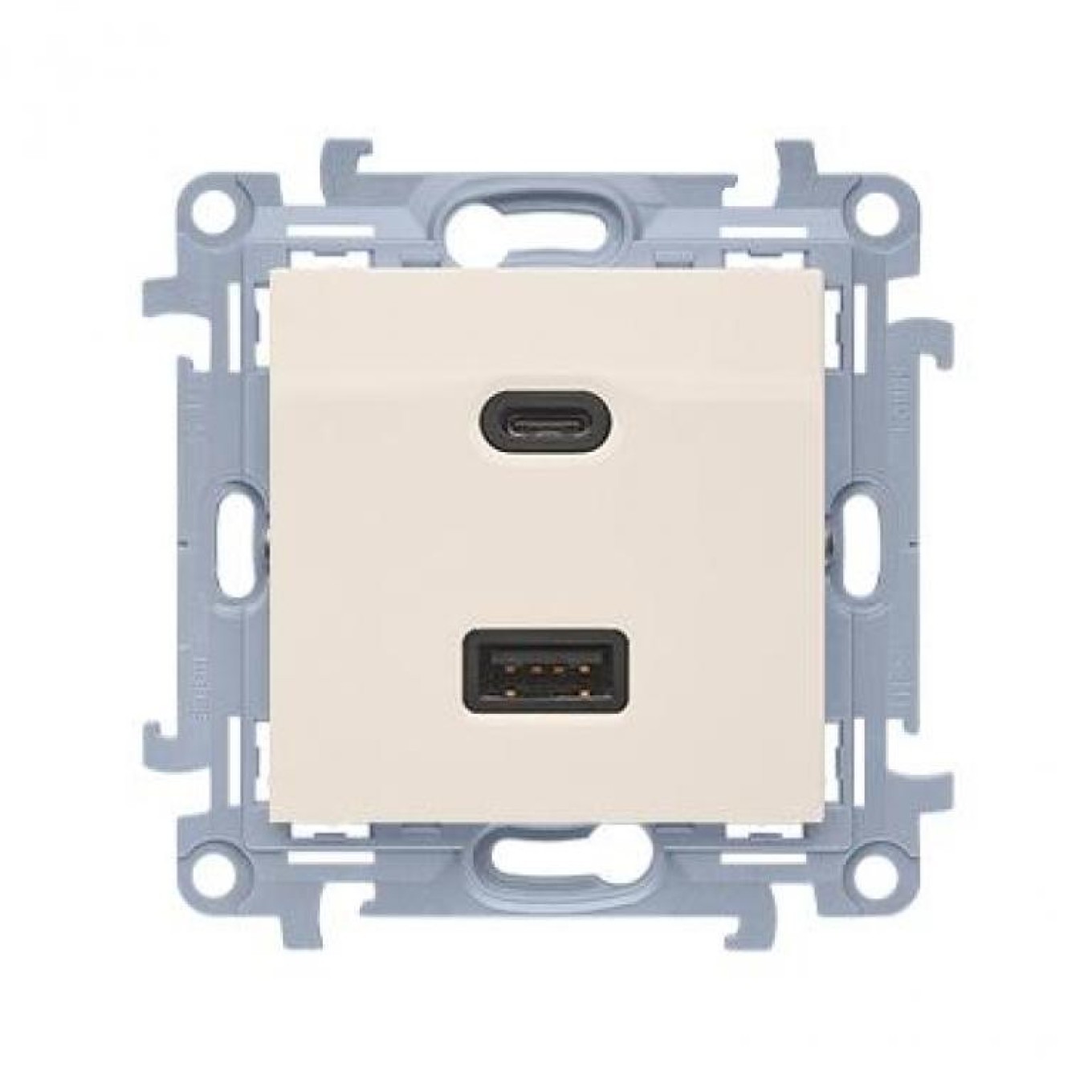 USB Charger C+A (Module), 30W, 230V Simon 10 CEC2CAQ.01/41