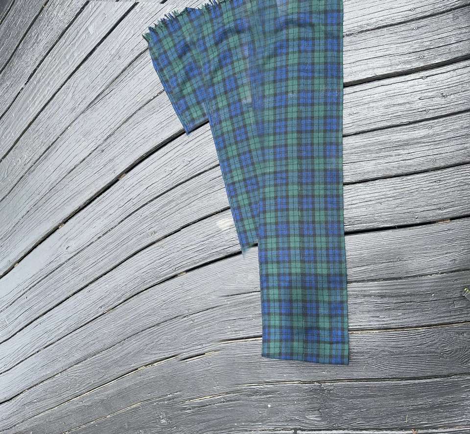 Pendleton Unisex Años 70 De Colección 100% Lana Virgen Tartán Cuadros Heritage Bufanda con Flecos Foto 4 de 4