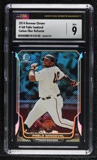 2014 Bowman Chrome Carbon Fiber Refractor 1/10 Pablo Sandoval CSG 9 Mint 0h1g