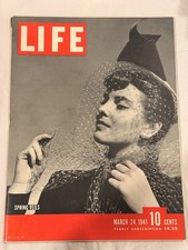 LIFE Magazine March 24 1941 Spring Veils Battle Atlantic WWII