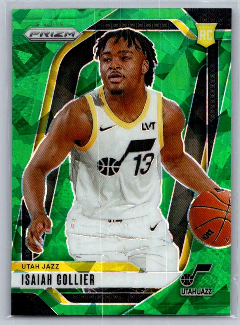 2024-25 Panini Prizm #227 Isaiah Collier Prizms Green Ice