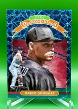 2020 Donruss Optic Diamond Kings Teal Velocity Prizm #/35 Marco Gonzales Seattle