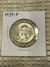 1939  WASHINGTON QUARTER   BU