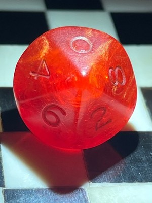 OOP Crystal Caste d10 Gold Mist rpg ad&d dice 022626@