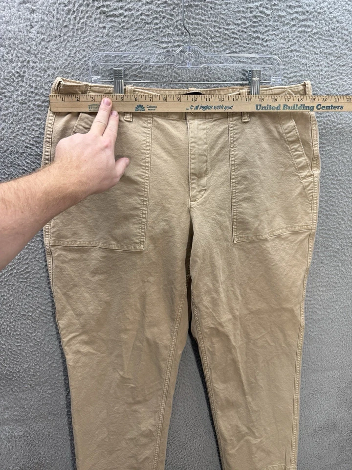 Lands End Pants Womens 18 Tan Duck Canvas Workwear Outdoors Hiking Camping - Image 3 of 4