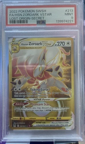 Hisuian Zoroark VSTAR (Secret) 213/196 Swsh11: Lost Origin Holo
