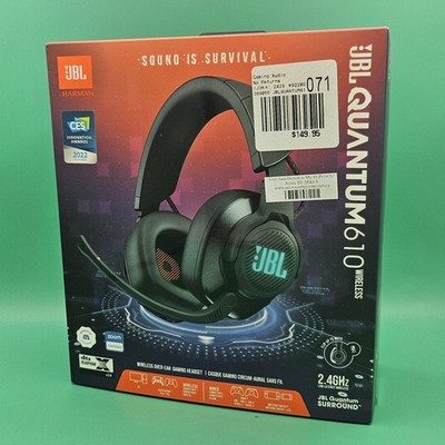 JBL Quantum 610 Wireless Over-Ear Gaming Headset Black Complete EXCELLENT COND