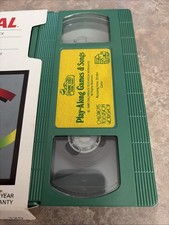 Sesame Street: Play-Along Games  Songs VHS, 1986  Tested  Working TAPE ONLY
