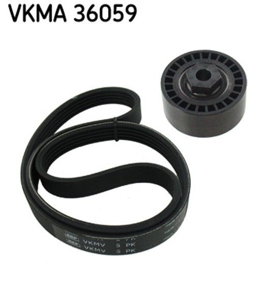 SKF Keilrippenriemensatz Vkma 36059 FüR Kangoo FC0 Renault Twingo Clio KC0 1 2-image