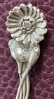 Harlequin Water Lily Flower Pattern 4" Sterling Souvenir Spoon Reed & Barton 10g