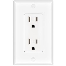 Amico Wall Outlet, UL Listed, Tamper Resistant Standard Electrical Outlet, De...