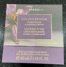 Korres Golden Krocus Hydra-Filler Plumping Cream Plant Based Collagen 50ml New