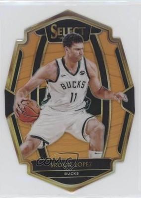 2018-19 Panini Select Premier Level Orange Prizm 44/65 Brook Lopez #141 hs9