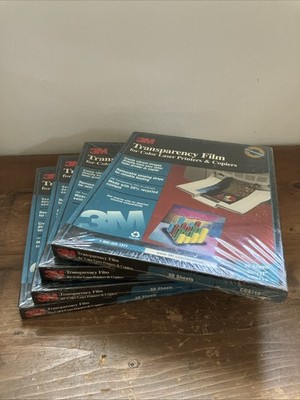 3M CG3710 Transparency Film For Color Laser Printers Copiers 50 Count 4 Sealed