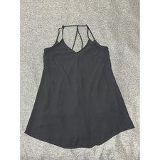 Unbranded Women's Small Dress Black Strappy V-Neck Sleeveless