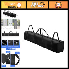 Large Tent Storage Bag 83" L x 12" W - Heavy Duty 600D Fabric, Dual Zipper, Rips