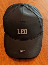 Gorra de béisbol GOAT 'LEO' Riot - ajustable - negra de 5 paneles