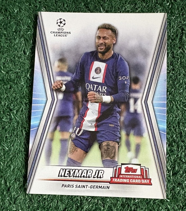 NEYMAR JR - 2023 TOPPS INTERNATIONAL TRADING CARD DAY PROMO CARD # NTCD-S23 FIFA