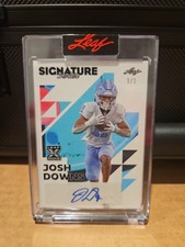 2023 Leaf Signature Series Josh Downs #BA-JD1 1/1