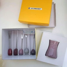 Le Creuset Food Pick Set 5pcs Maison de Paris Moog Pink With Box New