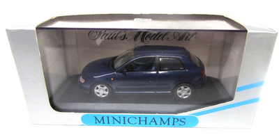 Paul's Model Art Minichamps 1996 AUDI A3 metallic blue 1/43