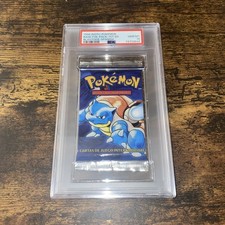 Pokemon Base Set 1st Edition Booster Pack NEW (Spanish) Blastoise PSA 10 GEM MT!