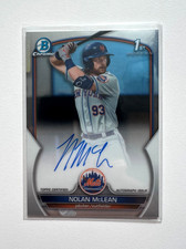 2023 Bowman Draft Chrome Nolan McLean 1st Bowman RC Auto