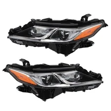 For Toyota Camry LE SE 2018-2019-2020-24 Headlights LED Black Housing Right+Left
