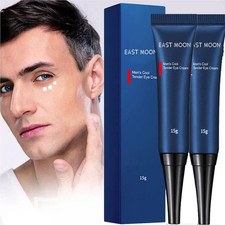2PCS Men Eye Cream Peptide Serum Anti Aging Dark Circle Care