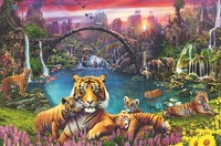Puzzle (3000 T.) Tiger In Paradiesischer Lagune (Ravensburger) Neu/Ovp