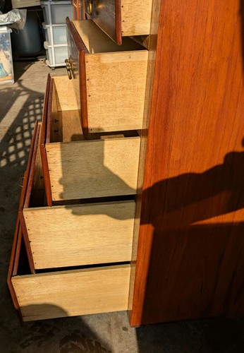 Vintage Solid Rosewood Sideboard 1950s 60s Mid Century Danish, Large Size - Picture 20 of 24
