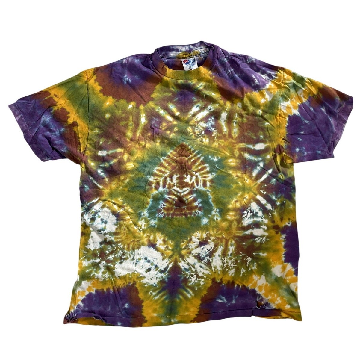 ALTRA Maglietta Tie Dye Uomo Grande Singolo Punto Anni '90