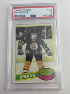 1980-81 O-Pee-Chee Ray Bourque RC #140 PSA 7