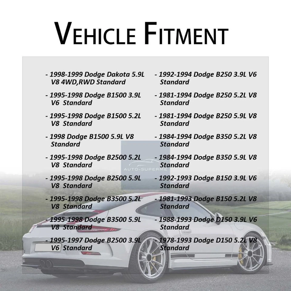 Eje trasero todas las juntas juntas U 2x para camioneta Dodge D300 6,3 L 1971 Foto 3 de 4