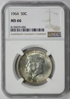 1964 Kennedy Silver Half Dollar 50C MS 66 NGC