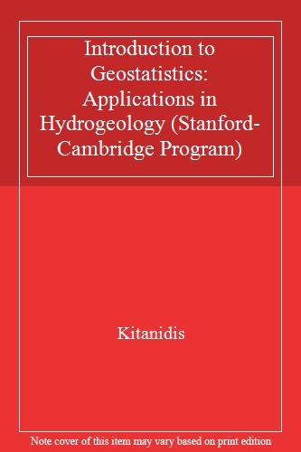 Introduction to Geostatistics: Applications in . Kitanidis<|