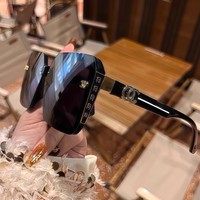 Oversized Square Sunglasses Women UV400 Luxury Style Fashion Black Shades