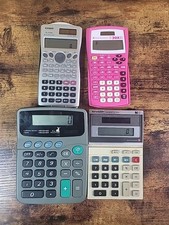 Calculator Lot Of 4 - Sharp EL-335S ELSI MATE...