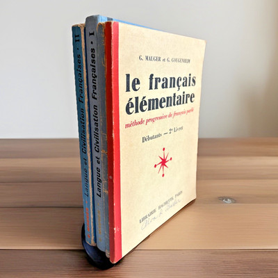 FRENCH ~ Lot of 4 ~ Vintage French Lessons ~ G. Mauger ~ Methode Progressive