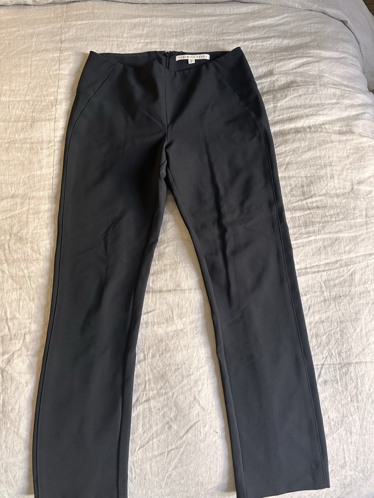 VERONICA BEARD Black Nylon Elastane Zip Pants Wom… - image 1