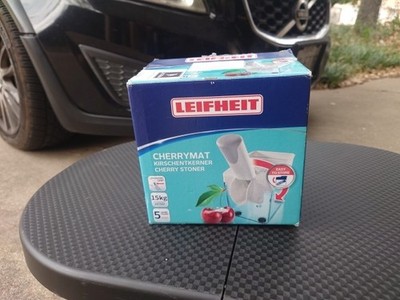 Leifheit Cherrymat Cherry Pitter Fruit Stoner, Open Box
