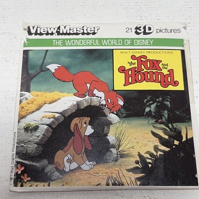 View-Master 3 Reel Set The Fox And The Hound Walt Disney Complete Booklet