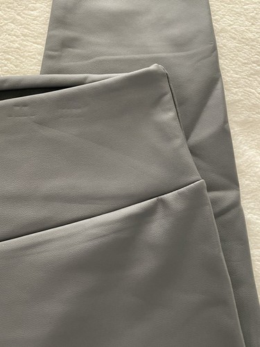 Damen Stretch Kunstleder Leggings Hose, hoher Bund Stretch Lederhose - Bild 4 von 10