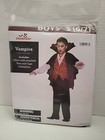 Boys Dress Up Vampire Costume Size 6/7: Shirt W/attached Vest & Cape, 1...