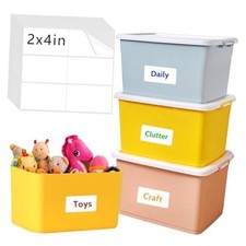 Storage Box Labels, 420 Pcs, 2''x4'', 420 labels / 70 Sheets 2" x 4" 