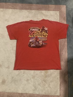 2013 Man Cup Motorcycle Drag Racing Pingel Graphic Print Shirt Adult Size XL