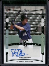 2014 Leaf Perfect Game #A-JH2 Jimmy Herron Autographs Black