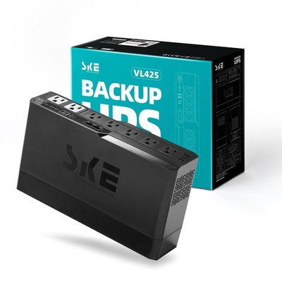 SKE 425VA/240W UPS Battery Backu Surge Protector for Computer UPS Battery Bac...