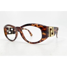 Versace T24 Col 869 Tortoise Shell Sunglasses Frames Gold Greek Key Italy